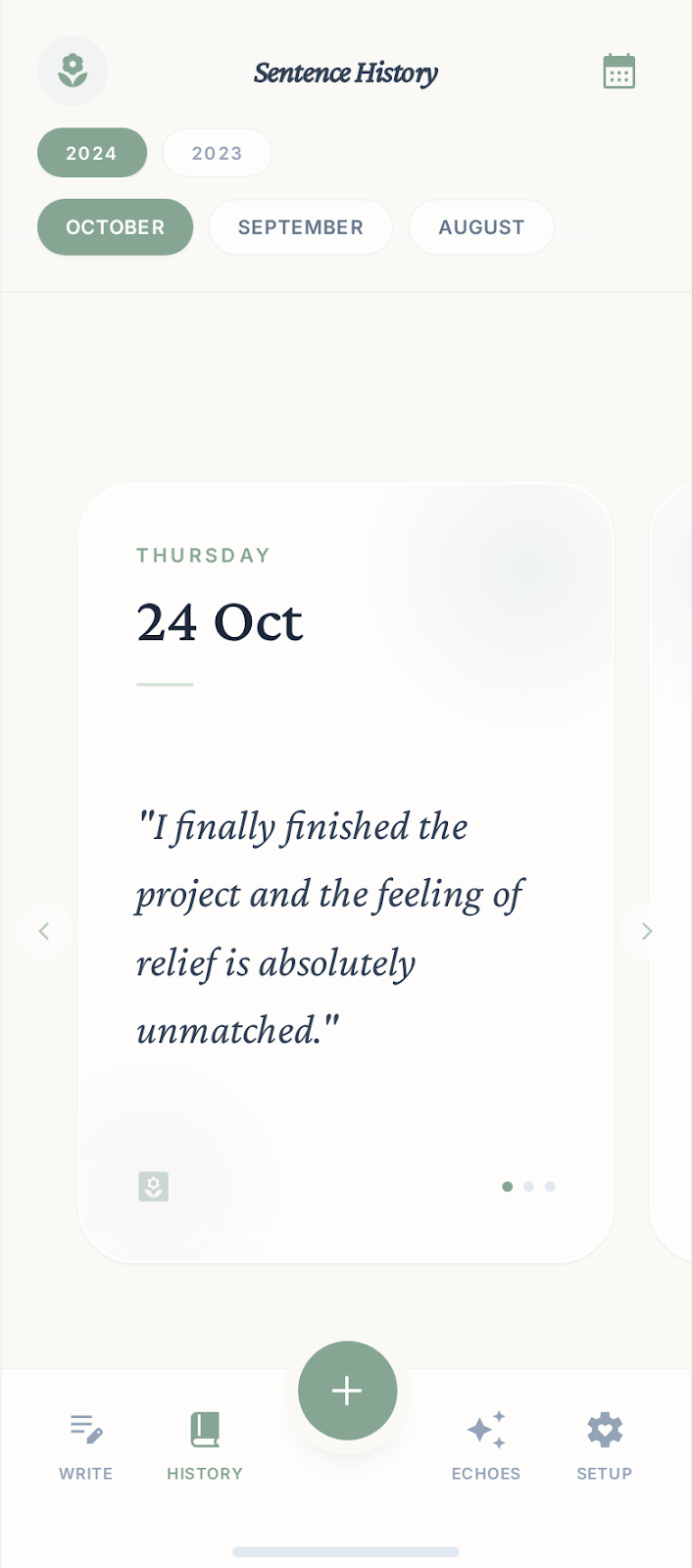 Record one line a day in this digital journal and see how your mindset changes year over year.